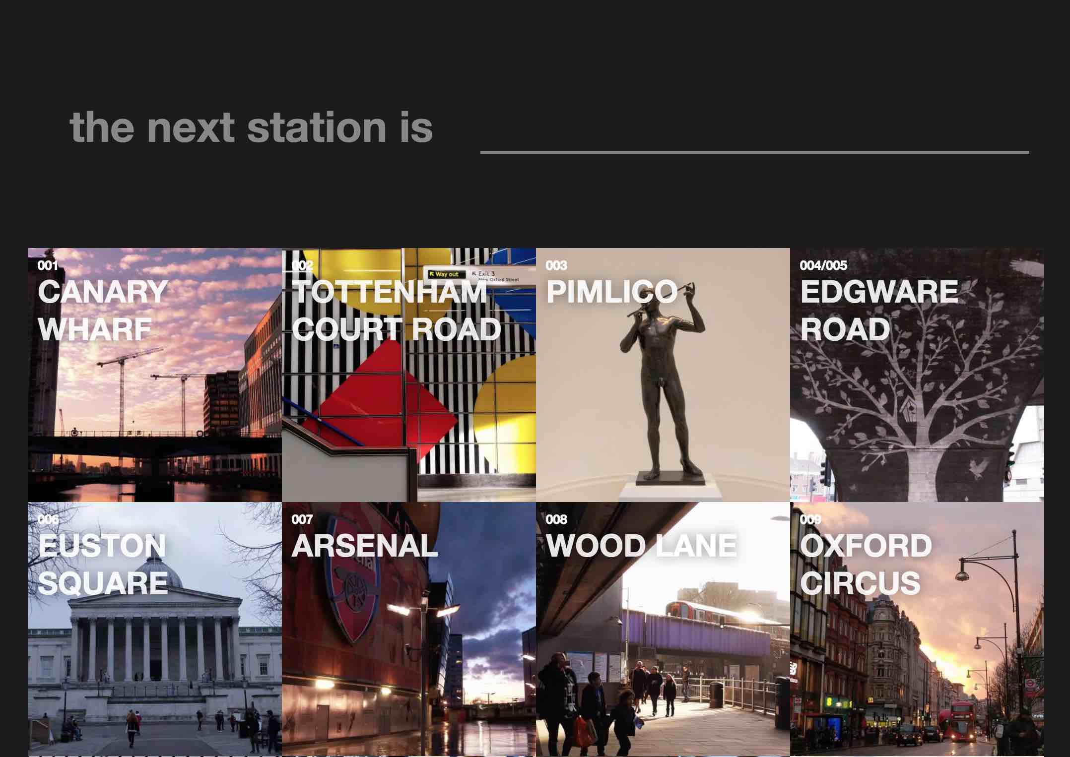 The Next Station Is... website screenshot